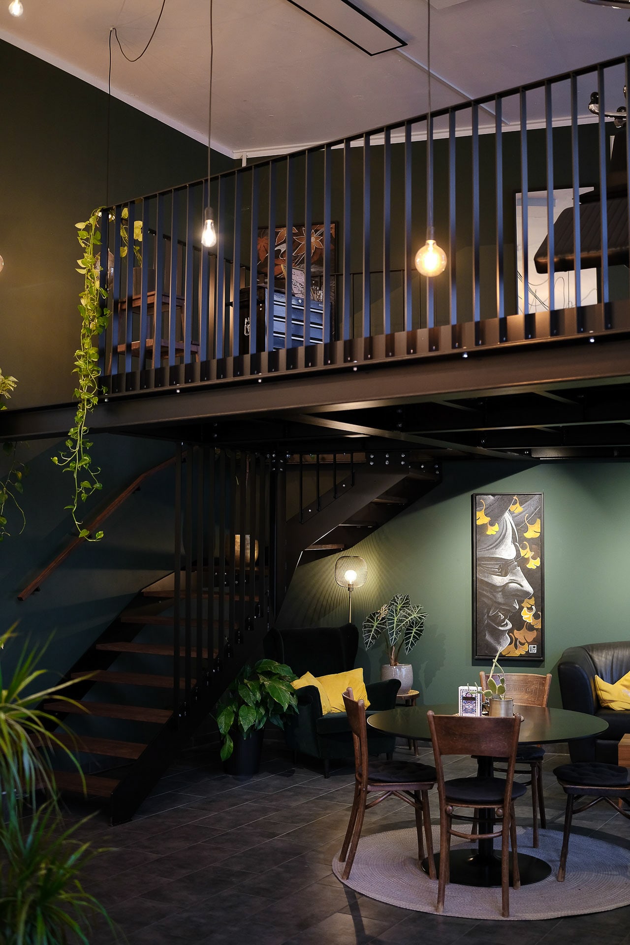 Dunkelspecht Tattoo Studio, Innenansicht